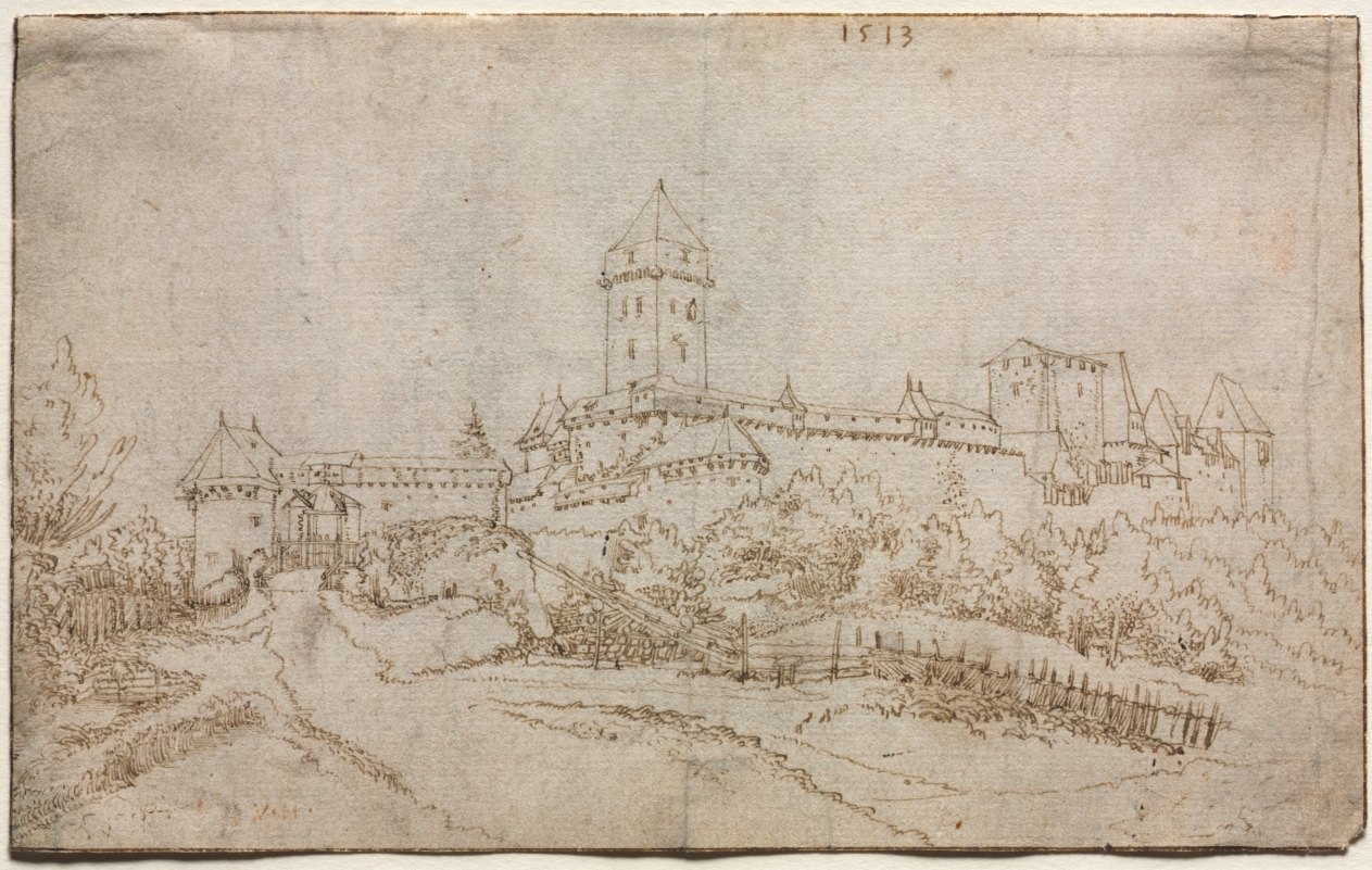 View of a Castle (recto) (1513) — historical artwork, not a game screenshot